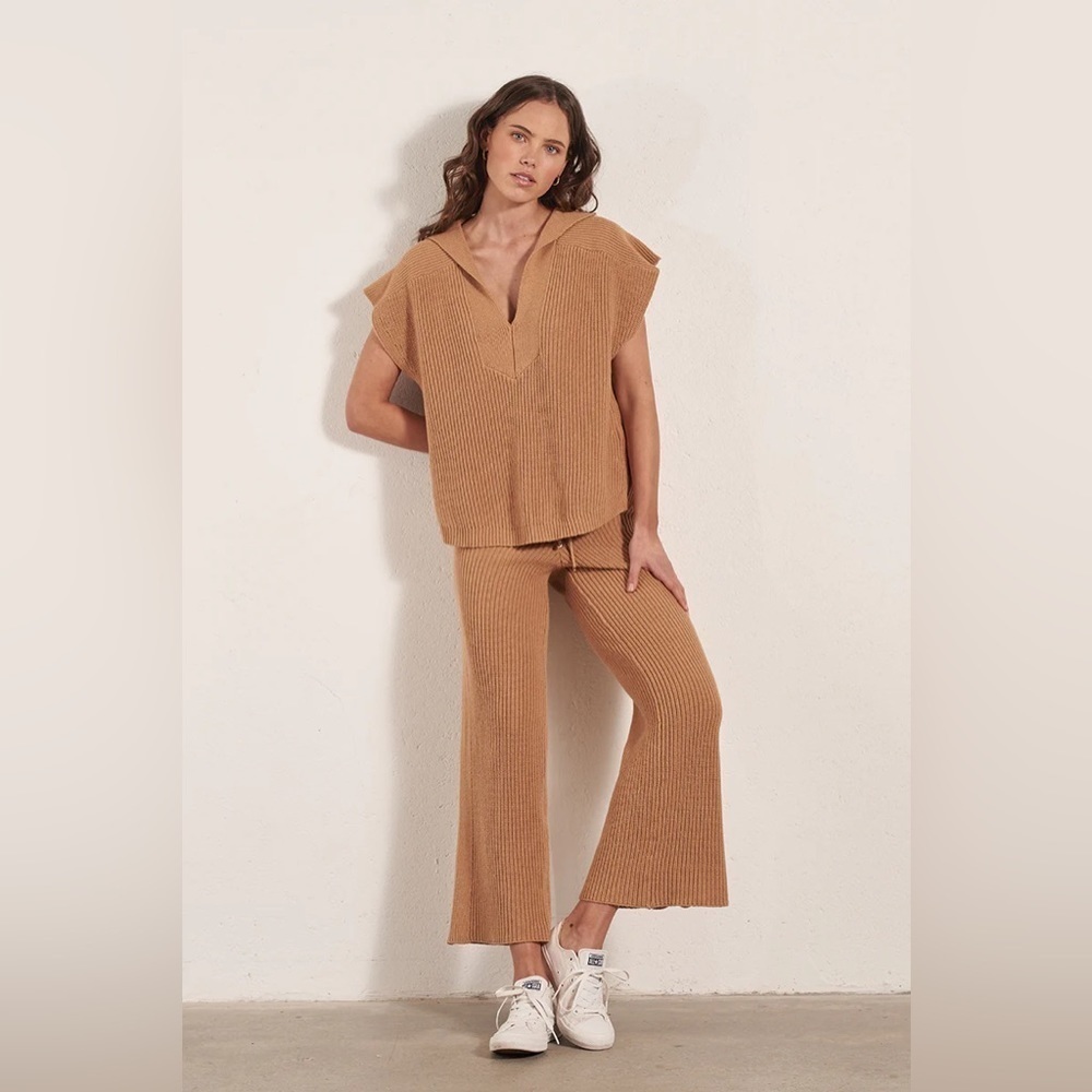 MØN RENN Lennon Knit Pant - Caramel